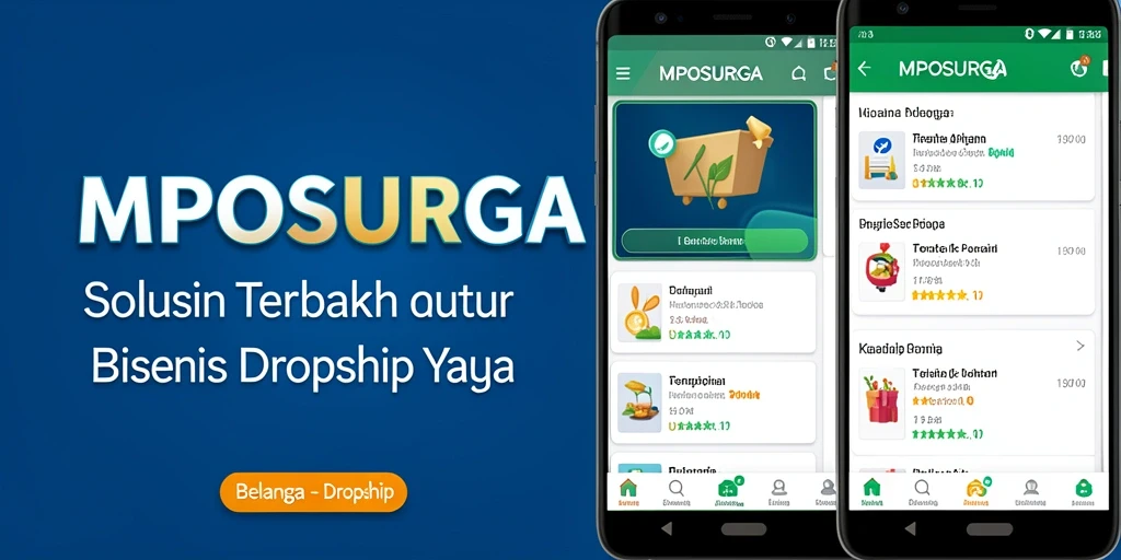 Tampilan antarmuka MPOSURGA yang user-friendly untuk dropship.