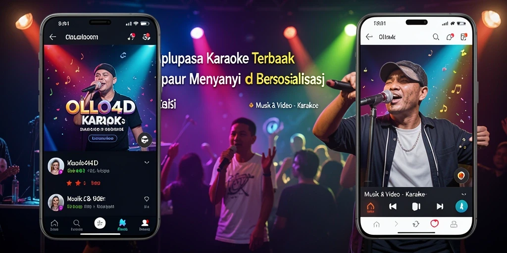 Tampilan antarmuka OLLO4D yang menarik dan fungsional untuk Karaoke.